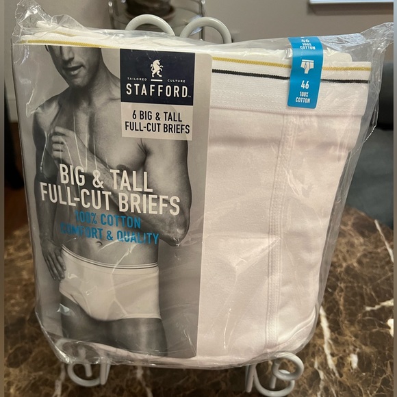 Stafford, Big and Tall Men’s Full- Cut Brief - Picture 1 of 2